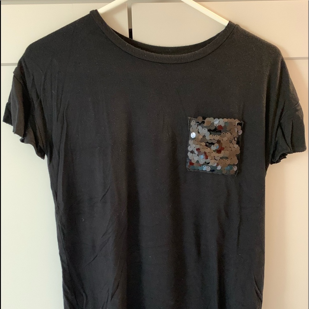 Art class sequin pocket shirt